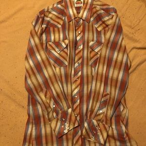 Vintage Miller Western Pearl Snap